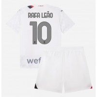 Fotbalové Dres AC Milan Rafael Leao #10 Dětské Venkovní 2023-24 Krátký Rukáv (+ trenýrky)